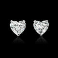 HEART DIAMOND STUDS