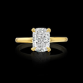 2ct Elongated Cushion Ring