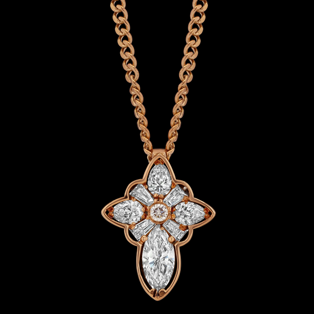 14K CROSS PENDANT