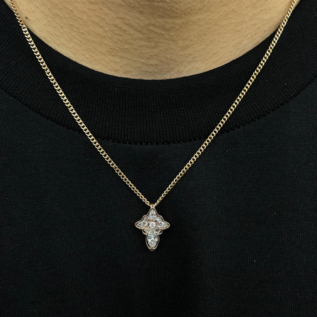 14K CROSS PENDANT
